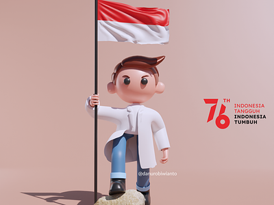 3D Chibi Style | Indonesia Independence Day