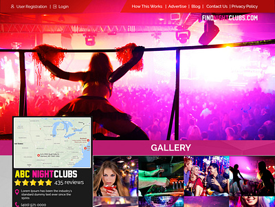 Club Page1 design landingpage webdesign