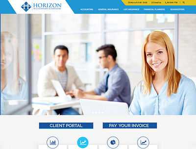 Horizon Web apge design web webdesign