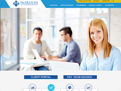 Horizon Web apge