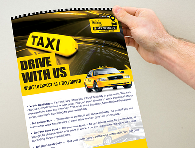 Taxi Brochure branding brochure design illustration