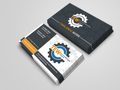 TEW Business Card branding business card design design illustration