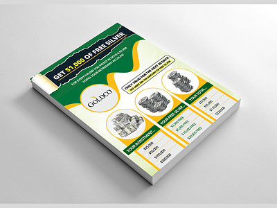 One Page Flyer branding design illustration