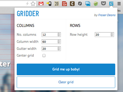 Gridder chrome extension google grid grid system gridder ui