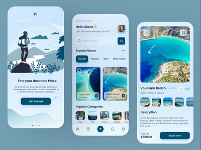 Travel Mobile App ✈️ app design clean design mobile app smooth tour app tour mobile app travel travel app travel app design travel app ui travel mobile app travelui ui uiux ux