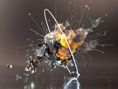 Everyday render #104 / Jump through hoops 3d abstract cgi cinema 4d everyday octane octane renderer xparticles zbrush
