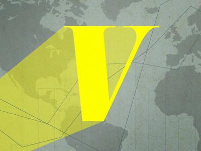 Vox.com - Bat Signal journalism news typography vox yellow