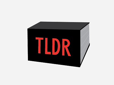 TLDR logo (b side) book din logo the verge tldr vox