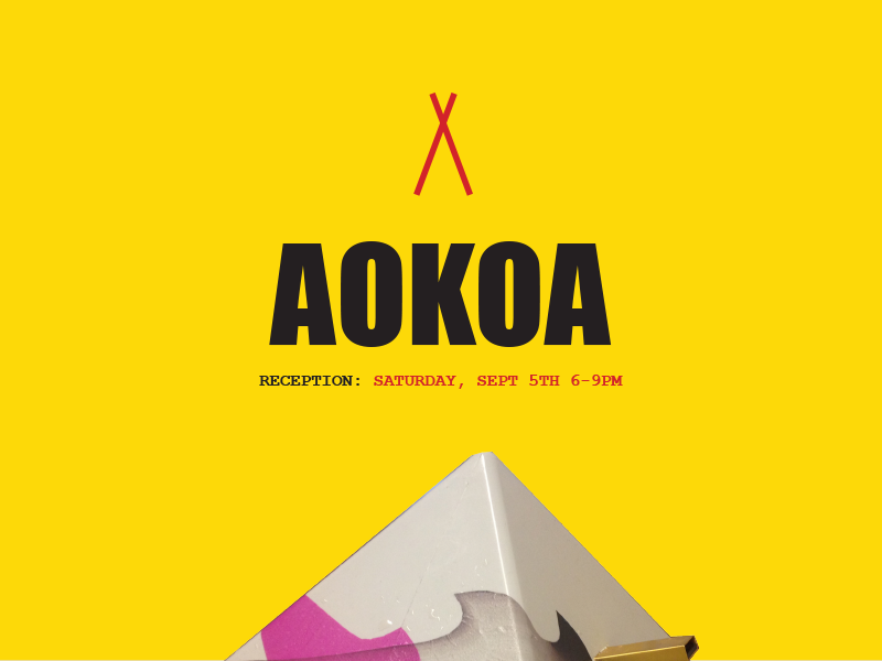 AOKOA art show los angeles campground rv koa logo contemporary art