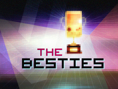 Besties Podcast Logo culture digital nerd polygon texture verge videogame