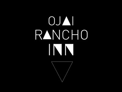 Ojai Rancho Inn (b-side) boutique design logo ojai runner up shelter social club triangle
