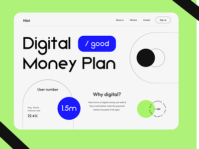 Digital Currency Landing app app design design finance illustration landing ui uiux uiux design ux