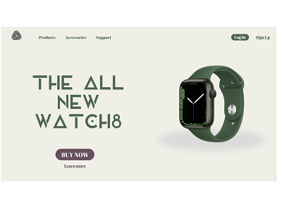 Web Design Concept applewatch concept design figma ui userinterface ux watch webdesign website websitedesign