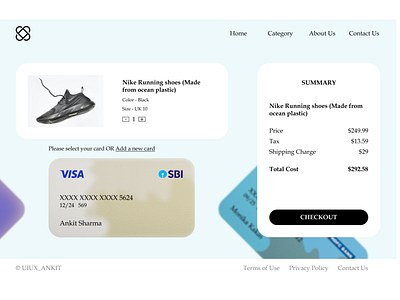 Credit Card Checkout Page checkout concept credit card design figma gateway interaction modern payment payment gateway trend ui ux web design web ui website
