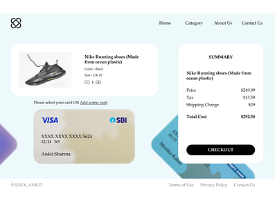 Credit Card Checkout Page