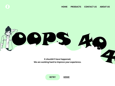 Error 404 Page 404 app concept design down error figma font help illustration mobile app moder ui user interface ux web error website