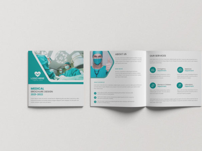 Square Medical Brochure Design branding company branding design graphic design icon logo typography ui vector