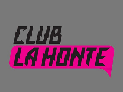 Club La'Honte brand club ladies logo martini night club night life nightclub