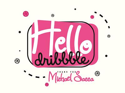 Hello Dribbble dribbble hello hello dribbble invite michael sacca