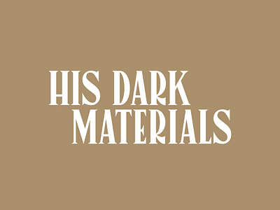 His Dark Materials