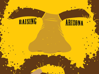 Raising Arizona poster coen brothers design illustration movies poster raising arizona