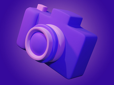 camera 3d icon three dimensional