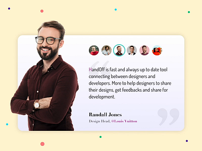 Daily UI Challenge 039 - Testimonials customer design figma prototype review testimonials web