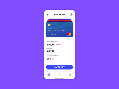 Wallet App - Make Payments with your Phone 3d 3d animation after effect clean creative credit card design figma illustration ineraction design ios minimal mobile app payment prototype ui ux