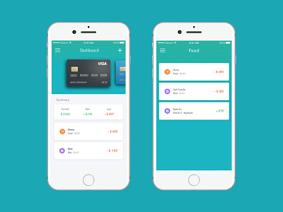 iOS Wallet Design app card clean ios listing wallet