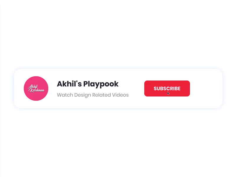 Subscribe to My YouTube Channel animation bell branding channel clean creative design dribbble illustration invision minimal prototype studio subscribe vector youtube