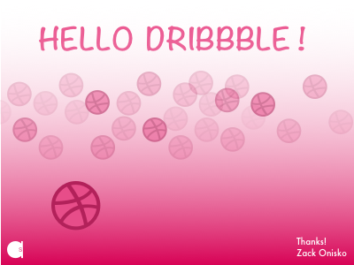 Hello Dribbble ! 🎊