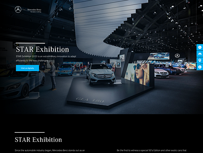 Landing Page for Virtual Event Mercedes Benz on Indonesia branding clean mercedes benz ui uiux ux