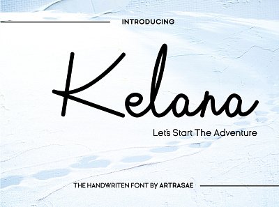 Kelana - Handwritten Script Font business font fonts handwritten font scripts font simple fonts