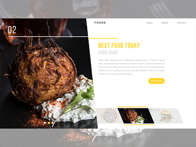 FOOD GALERY branding food website