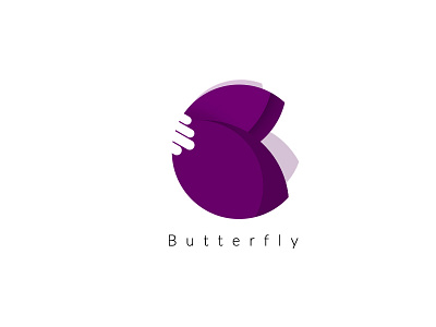 Butterfly animal animal logo butterfly concept flat flat design flat logo illustration logo logos purple