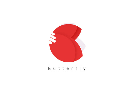 Butterfly (pink) animal animal logo butterfly concept flat flat design flat logo illustration logo logos purple
