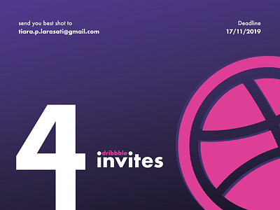 4 invites dribbble