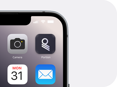 Portion's App Icon app icon branding graphic design icon logo ui design visual design