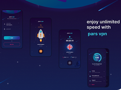 pars vpn ui design