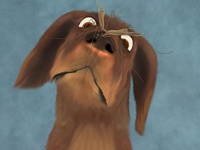 Rusty's Friend dogs illustration