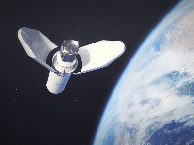 Satellite Deployment 3d animation 3d render satellite space exploration