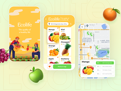 Ecolife UX/UI design app app design design mobile mobile design ui ui ux ux