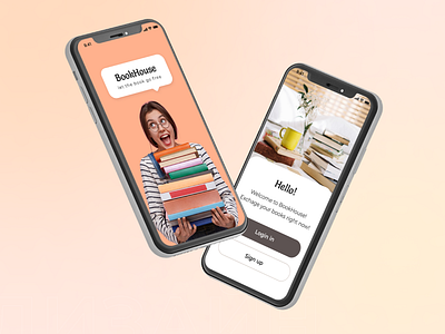 Book crossing UI/UX design app