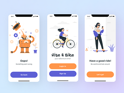 Bikes rent UX\UI design app app design design mobile mobile design ui ui ux ux