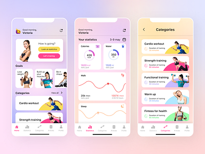 Sport design app UX\UI