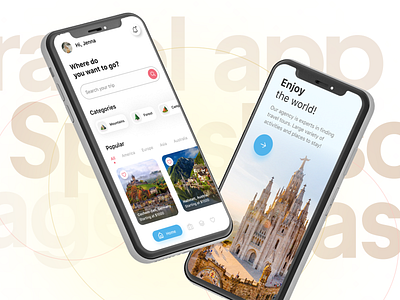 Travel app ui/ux design