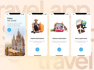 Travel app ui\ux design