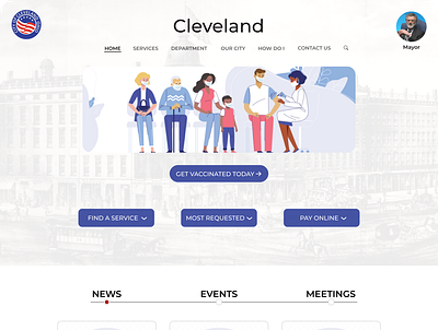 Cleveland app branding design typography ui ux web webdesign