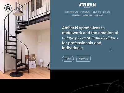 Atelier.M animations effects interaction interactions microinteraction parallax scroll transitions web web design webdesign website