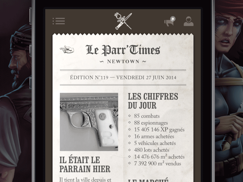 Parr'Times newspaper app game gif mobile newspaper parraindelaville web